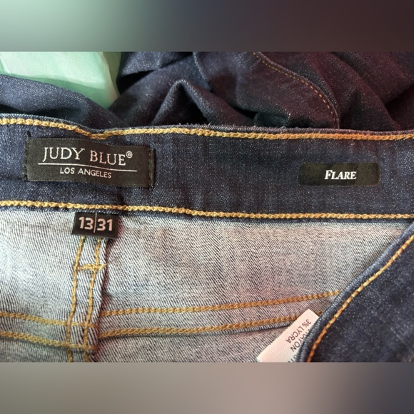 Judy Blue Dark Wash Flare Jeans - Picture 3 of 4